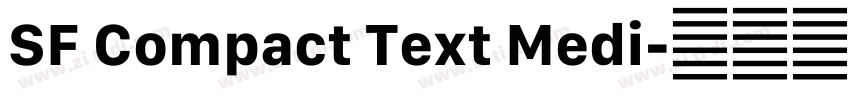 SF Compact Text Medi字体转换